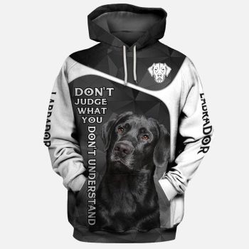 Precious And Gorgeous Black Dog Pattern Animals Hoodie