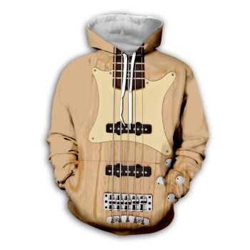 Pretty Yellow Strings Pattern Music Hoodie
