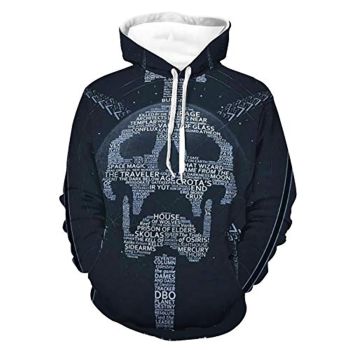 Destiny 2 Hoodies &#8211; Destiny 2 Forsaken Skull 3D Print Pullover Drawstring Hoodie