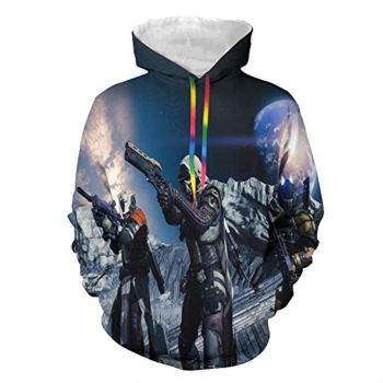Destiny 2 Hoodies &#8211; Destiny 2 Forsaken Titan Hunter Warlock 3D Print Pullover Drawstring Hoodie