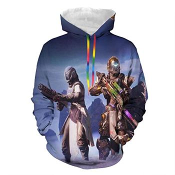 Destiny 2 Hoodies &#8211; Destiny 2 Forsaken Titan Hunter Warlock 3D Print Pullover Drawstring Hoodie