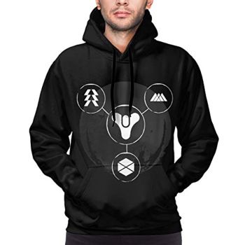 Destiny 2 Hoodies &#8211; Destiny 2 Forsaken Titan Hunter Warlock Symbol 3D Print Pullover Drawstring Hoodie