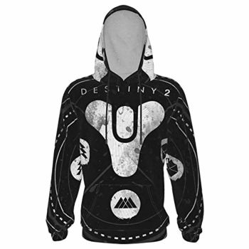 Destiny 2 Hoodies &#8211; Destiny 2 Forsaken Titan Hunter Warlock Symbol Black Pullover Drawstring Hoodie