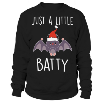 Just a Little Batty Santa Sweatshirt