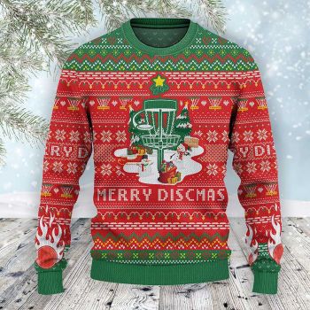 Disc Golf Lovers Merry Discmas Christmas Gift All Sweater
