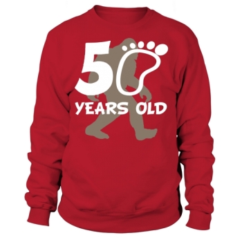50th Birthday Bigfoot 50 Years Old Sasquatch Sweatshirt