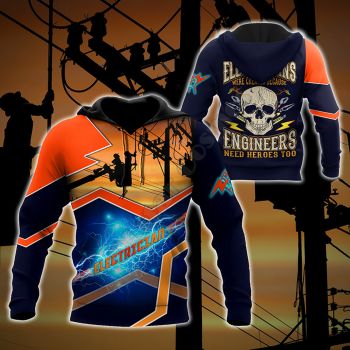  Loose Colorful Aerial Work Pattern Aerial Work Hoodie