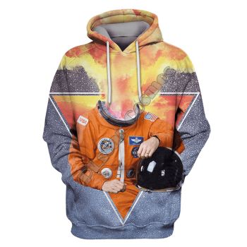 Street Colorful Astronauts Pattern Astronauts Hoodie