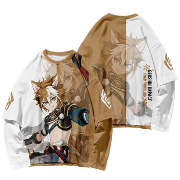 Exquisite Genshin Impact Gorou The Anime Fake Two Pieces Hoodie