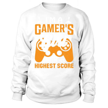 Im a mamas girl and Im his highest score Sweatshirt
