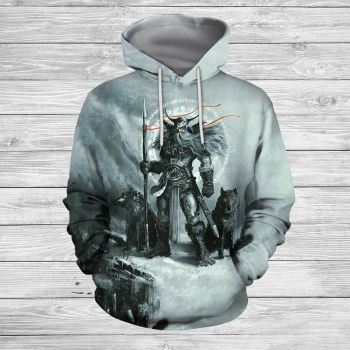 Temperament Blue Soldiers Pattern Armor Hoodie
