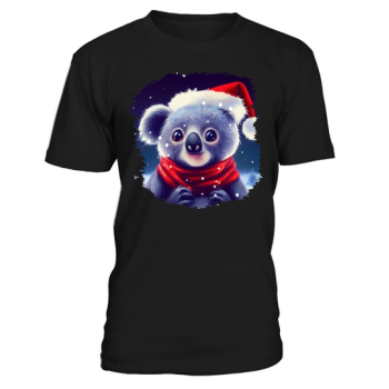 Christmas Cute Koala with Santa Hat