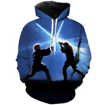 Epic Clash | Star Wars 3D Printed Hoodie