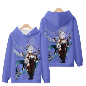 Purple Unique Genshin Impact Anime Game Shenhe Hoodie