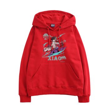 Simple Genshin Impact Xiao Anime The Red Hoodie