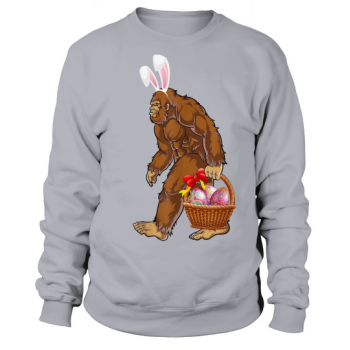 Bigfoot Easter Easter Day Eggs Basket Bunny Sweatshirt