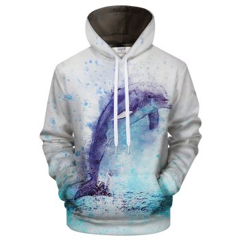 Dolphin 3D Sweatshirt Hoodie Pullover