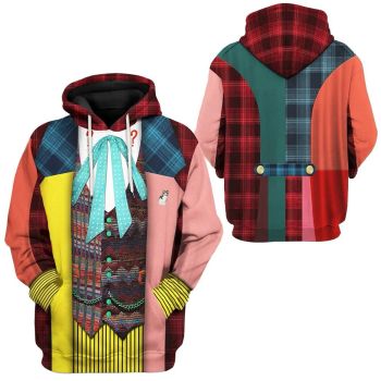  Classical  Colorful Tie Pattern Christmas Hoodie