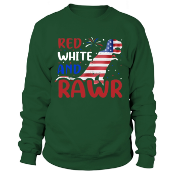 Red White And Rawr 4th Of July Sweatshirt