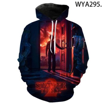 Fashion 3D Printed Hoodies &#8211; Stranger Things Pullover Streetwear