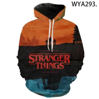 Fashion 3D Printed Streetwear Hoodies &#8211; Stranger Things Pullover
