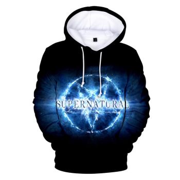 Fashion 3D Printed Supernatural Hoodie Streetwear