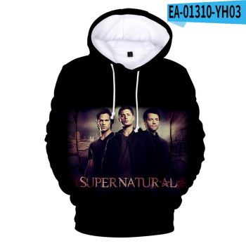 Fashion Supernatural 3D Printed Streetwear Hoodie
