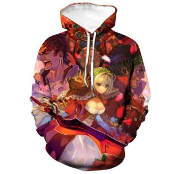 Fate Stay Night 3D Printed Hoodies &#8211; Fashion Hooded Sweatshirt