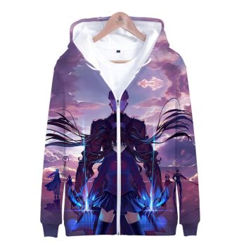 Fate Stay Night 3D Printed Zipper Hoodies &#8211; Fashion Hooded Sweatshirt Pullover