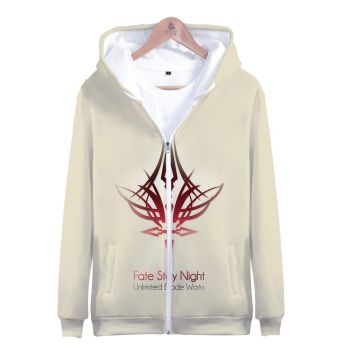 Fate Stay Night 3D Printed Zipper Hoodies &#8211; Fashion Hooded Sweatshirt Pullover