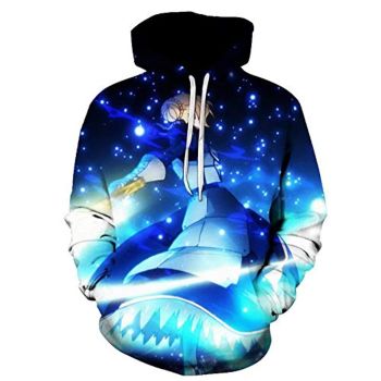 Fate Stay Night Hoodies &#8211; Saber 3D Printed Fashion Hooded Long Sleeve Pullover