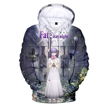 Fate Stay Night Hoodies &#8211; Sakura Matou 3D Printed Fashion Hooded Long Sleeve Pullover