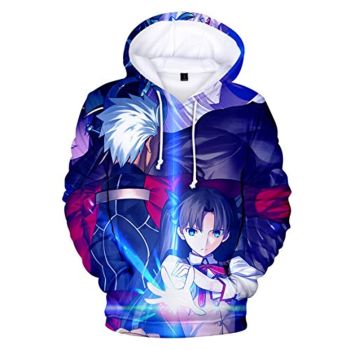 Fate Stay Night Hoodies &#8211; Sakura Matou 3D Printed Fashion Hooded Long Sleeve Pullover
