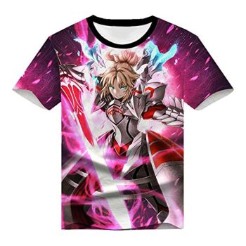 Fate Zero Fate/Stay Night Hoodies &#8211; 3D Printed Anime T-Shirt Funny Short Sleeve Tee Tops