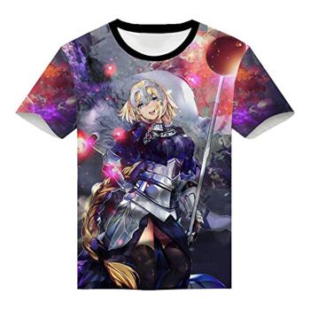 Fate Zero Fate/Stay Night Hoodies &#8211; 3D Printed Anime T-Shirt Funny Short Sleeve Tee Tops