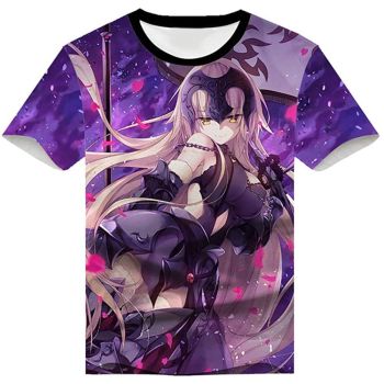 Fate Zero Fate/Stay Night Hoodies &#8211; 3D Printed Anime T-Shirt Funny Short Sleeve Tee Tops