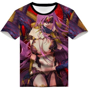 Fate Zero Fate/Stay Night Hoodies &#8211; 3D Printed Anime T-Shirt Funny Short Sleeve Tee Tops