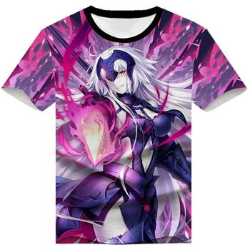 Fate Zero Fate/Stay Night Hoodies &#8211; 3D Printed Anime T-Shirt Funny Short Sleeve Tee Tops