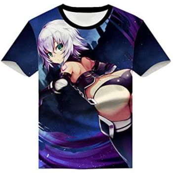 Fate Zero Fate/Stay Night Hoodies &#8211; 3D Printed Anime T-Shirt Funny Short Sleeve Tee Tops