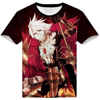 Fate Zero Fate/Stay Night Hoodies &#8211; 3D Printed Anime T-Shirt Funny Short Sleeve Tee Tops