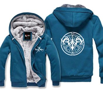 Fate Zero Hoodies &#8211; Winter Thicken Fleece Warm Zipper Hooded Jacket