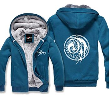 Fate Zero Hoodies &#8211; Winter Thicken Fleece Warm Zipper Hooded Jacket