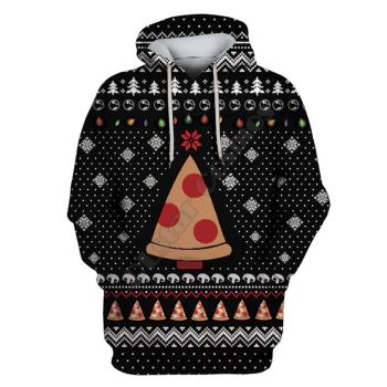  Popular Black Tree Pattern Christmas Hoodie