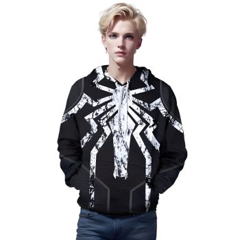 Hero3 Venom Spider printed hoodie 