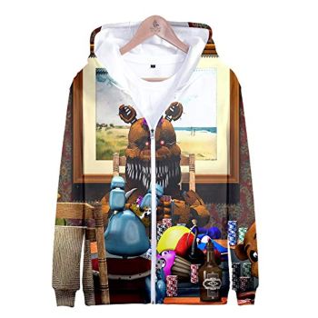 Five Nights at Freddy&#8217;s Hoodies &#8211; FNAF Hooded Zipper Jacket Coat