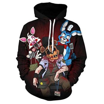 Five Nights at Freddy&#8217;s Hoodies for Teens &#8211; 3D Boys and Girls Pullover Hoodie