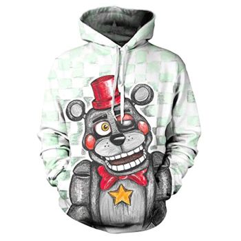 Five Nights at Freddy&#8217;s Hoodies for Teens &#8211; 3D Boys and Girls Pullover Hoodie