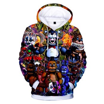 Five Nights at Freddy&#8217;s Hoodies for Teens &#8211; 3D Boys and Girls Pullover Hoodie