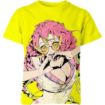 Vibrant Yellow Mitsuri Kanroji from Demon Slayer Shirt