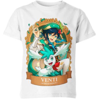Ethereal Windwhisper - Pure White Venti x Shaymin Shirt